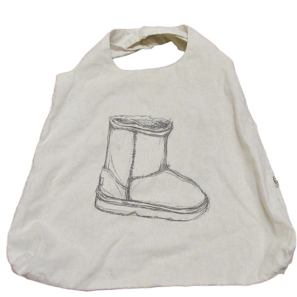 UGG Handbags - Ugg Boot Canvas Shopping Bag Tote